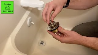 HOW TO REMOVE AND REPLACE A TUB DRAIN [upl. by Fadas370]