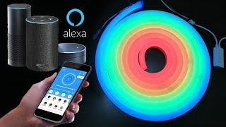 Addressable RGB LED Neon Flex Lights Works with SP501E and Amazon Alexa [upl. by Ellinnet647]