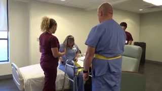 Physical Therapy Transfer Training  How To Transfer From Wheelchair To Bed [upl. by Helprin]