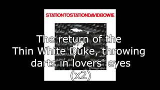 Station to Station  David Bowie  Lyrics [upl. by Asetal]