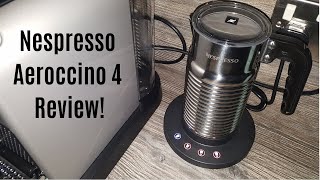 Nespresso Aeroccino 4 Milk Frother Review  Worth upgrading from the Aeroccino 3 [upl. by Ellehcem]