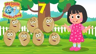 One Potato Two Potato  Sing A Long  Nursery Rhyme  1 Potato 2 Potato [upl. by Jerad]