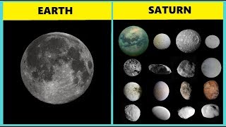 THE MOONS IN OUR SOLAR SYSTEM How many moons does each planet have [upl. by Nytsua]