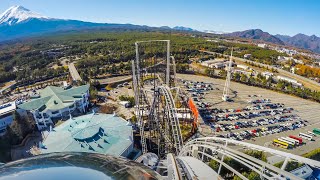 Fujiyama POV フジヤマ  4K Point of View  FujiQ Highlands 富士急ハイランド Japan [upl. by Aydan554]