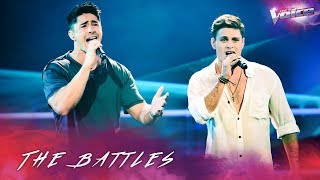 The Battles Brock Ashby v Jackson Parfitt Waves  The Voice Australia 2018 [upl. by Semmes]