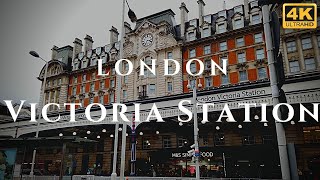 London Victoria Station Walk Through England 4K [upl. by Lladnik819]