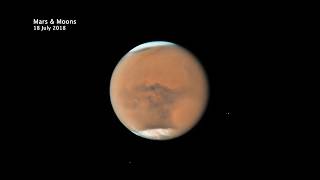 Watch Mars and Its Moons Move In a 30Second Video Loop [upl. by Ayotas]