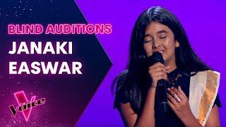 The Blind Auditions Janaki Easwar sings Lovely by Billie Eilish [upl. by Nolyat164]