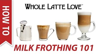 Milk Frothing for Beginners [upl. by Sirron]