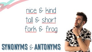 SYNONYMS amp ANTONYMS  English Lesson [upl. by Enitnatsnoc477]