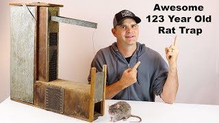 Catching Rats With a 123 Year Old Trap Invented By A Mechanical Genius Mousetrap Monday [upl. by Annoeik253]