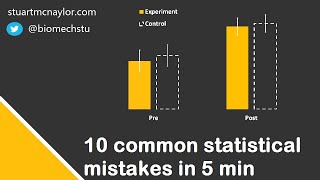 Ten Statistical Mistakes in 5 Min [upl. by Rurik]