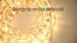 WYZworks LED Rope Light Cut and Splice Tutorial [upl. by Rahm]