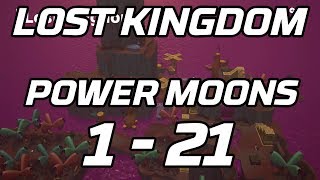 Super Mario Odyssey Lost Kingdom Power Moons 1  21 Guide [upl. by Htenywg975]