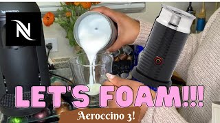 How To Foam Milk With Aeroccino 3 Make Coffee With Foam Tips amp Tricks  Easy Foamed Latte Recipe [upl. by Mathur]