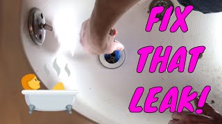 How To Replace a Bathtub Drain and Fix Leak [upl. by Cynera]