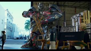 Transformers The Last Knight  Optimus Prime On Set Angry Prime [upl. by Hinch]