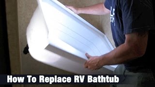 How To Replace RV Bathtub  Helpful Tips [upl. by Lorin764]