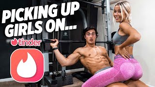 PICKING UP GIRLS ON TINDER  I ASKED HER TO WORKOUT [upl. by Rolfe]