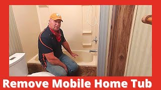 How To Remove Tub amp Surround From Mobile Home [upl. by Eittik]