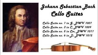 Johann Sebastian Bach  Cello suites in 432 Hz great for reading or studying [upl. by Elbertina490]