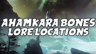 ALL quotAhamkara Bonequot Lore Locations  Marasenna Triumphs Guide Destiny 2 Forsaken [upl. by Attalie929]